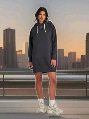G Star The Loose Hooded Sweatshirt Dress With Pockets Size Medium MRSP $170